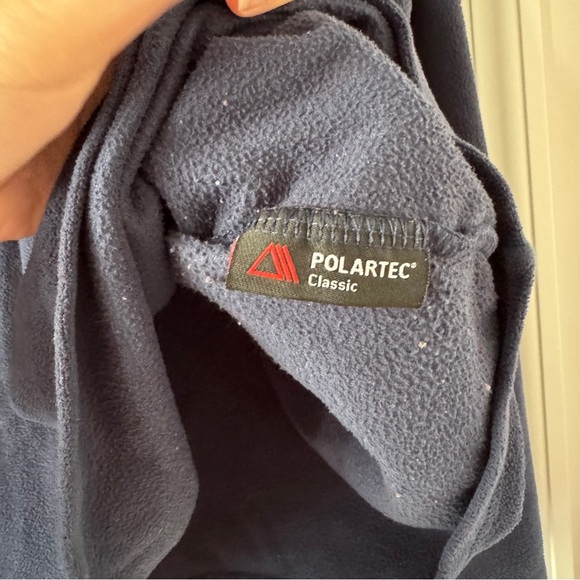 Men’s The North Face Size XXL Polartec Classic Fleece Pullover Jacket Navy Blue - Picture 4 of 6